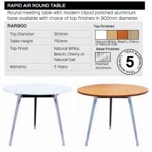 Rapid Air Round Table Range And Specifications
